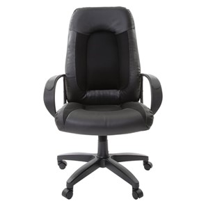Кресло офисное Brabix Strike EX-525 (экокожа черная, ткань черная, TW) в Петрозаводске - предосмотр
