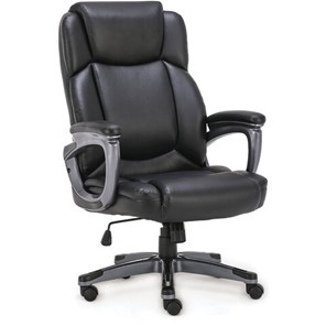Офисное кресло Brabix Premium Favorite EX-577 (пружинный блок, рециклированная кожа, черное) в Петрозаводске