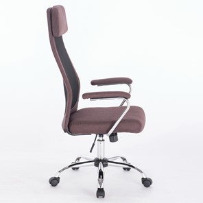 Офисное кресло Brabix Flight EX-540 (хром, ткань, сетка, коричневое) 531849 в Петрозаводске - предосмотр 1