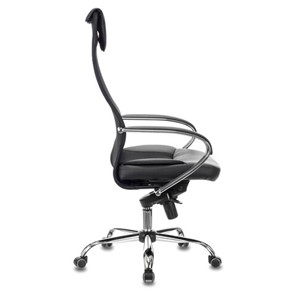 Кресло офисное Brabix Premium Stalker EX-609 PRO (хром, мультиблок, ткань-сетка/экокожа, черное) 532416 в Петрозаводске - предосмотр 1
