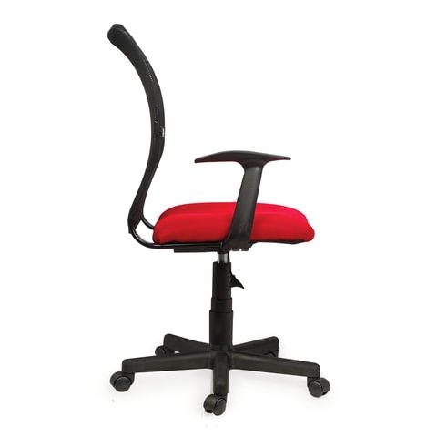 Компьютерное кресло Brabix Spring MG-307 (с подлокотниками, комбинированное красное/черное TW) в Петрозаводске - изображение 1