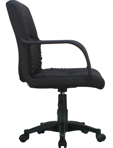 Офисное кресло Brabix Hit MG-300 (с подлокотниками, экокожа, черное) в Петрозаводске - предосмотр 1