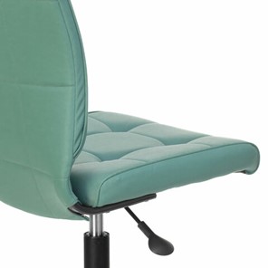 Кресло офисное Brabix Stream MG-314 (без подлокотников, пятилучие серебристое, экокожа, серо-голубое) в Петрозаводске - предосмотр 5