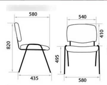 Офисный стул Iso black С6 в Петрозаводске - предосмотр 1