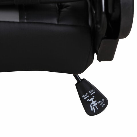 Кресло компьютерное Brabix GT Racer GM-100 (две подушки, экокожа, черное/серое) в Петрозаводске - изображение 11