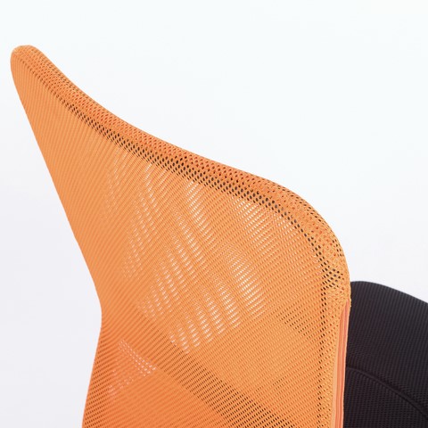 Кресло компьютерное Brabix Smart MG-313 (без подлокотников, комбинированное, черное/оранжевое) в Петрозаводске - изображение 9