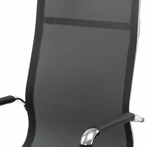 Кресло Brabix Line EX-530 (хром, сетка, черное) 531846 в Петрозаводске - изображение 6