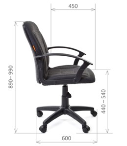 Офисное кресло CHAIRMAN 627 ткань, цвет серый в Петрозаводске - предосмотр 2