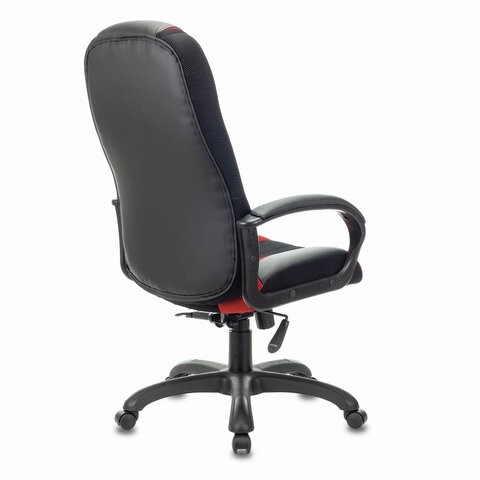 Компьютерное кресло Brabix Premium Rapid GM-102 (экокожа/ткань, черное/красное) 532107 в Петрозаводске - изображение 2