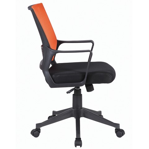 Офисное кресло Brabix Balance MG-320 (с подлокотниками, комбинированное черное/оранжевое) в Петрозаводске - изображение 1