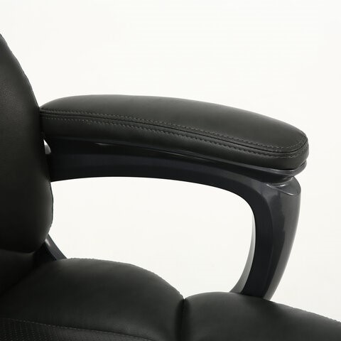 Кресло Brabix Premium Favorite EX-577 (пружинный блок, рециклированная кожа, серое) 531935 в Петрозаводске - изображение 10