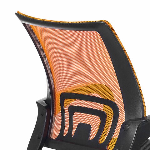 Компьютерное кресло Brabix Fly MG-396 (с подлокотниками, сетка, оранжевое/черное) в Петрозаводске - изображение 6