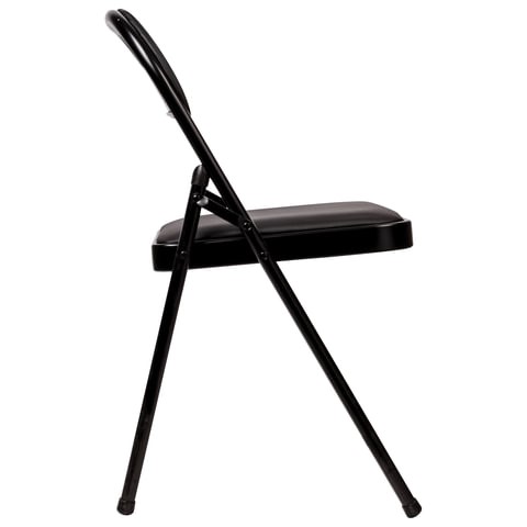 Офисный стул складной Brabix Golf Plus CF-003 Комфорт (черный каркас, кожзам черный) в Петрозаводске - изображение 2