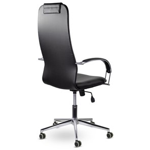 Кресло офисное Brabix Premium Pilot EX-610 CH (хром, кожзам, черное) в Петрозаводске - предосмотр 3