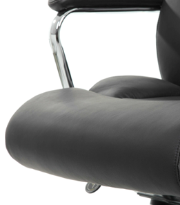 Кресло компьютерное Brabix Premium Phaeton EX-502 (натуральная кожа, хром, черное) в Петрозаводске - предосмотр 8