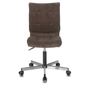Кресло офисное Brabix Stream MG-314 (без подлокотников, пятилучие серебристое, ткань, коричневое) 532393 в Петрозаводске - предосмотр 3