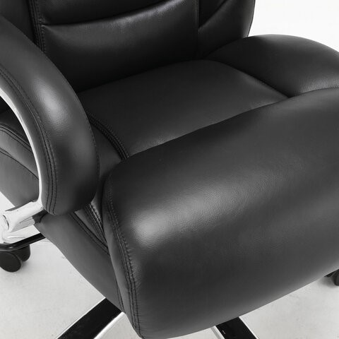 Кресло офисное Brabix Premium Pride HD-100 (натуральная кожа, черное) 531940 в Петрозаводске - изображение 5