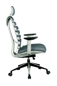 Кресло компьютерное Riva Chair SHARK (Серый/серый) в Петрозаводске - предосмотр 2