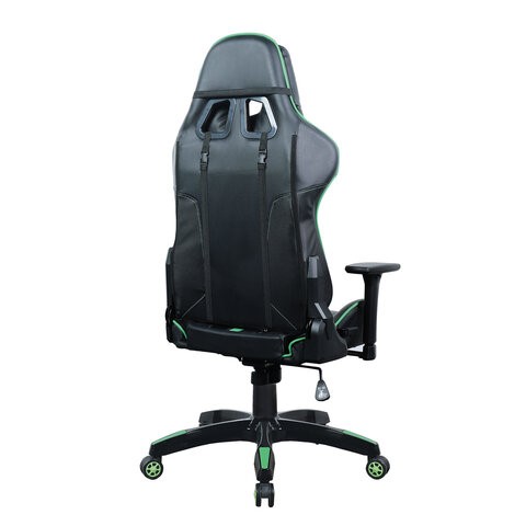 Офисное кресло Brabix GT Carbon GM-120 (две подушки, экокожа, черное/зеленое) 531929 в Петрозаводске - изображение 2