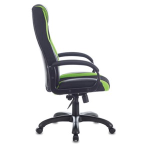 Компьютерное кресло Brabix Premium Rapid GM-102 (экокожа/ткань, черное/зеленое) в Петрозаводске - предосмотр 1