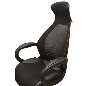 Офисное кресло Brabix Premium Genesis EX-517 (пластик черный, ткань/экокожа/сетка черная) в Петрозаводске - предосмотр 7