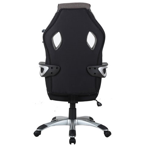 Компьютерное кресло Brabix Techno GM-002 (ткань, черное/серое, вставки белые) в Петрозаводске - изображение 3