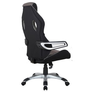 Компьютерное кресло Brabix Techno GM-002 (ткань, черное/серое, вставки белые) в Петрозаводске - предосмотр 2