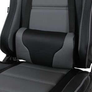 Кресло компьютерное Brabix GT Racer GM-100 (две подушки, экокожа, черное/серое) в Петрозаводске - предосмотр 7