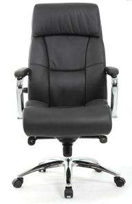 Кресло компьютерное Brabix Premium Phaeton EX-502 (натуральная кожа, хром, черное) в Петрозаводске - предосмотр 4