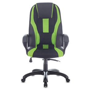 Компьютерное кресло Brabix Premium Rapid GM-102 (экокожа/ткань, черное/зеленое) в Петрозаводске - предосмотр 3