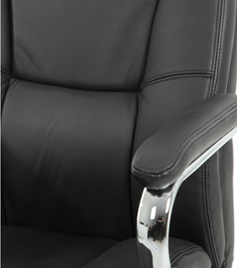 Кресло компьютерное Brabix Premium Phaeton EX-502 (натуральная кожа, хром, черное) в Петрозаводске - предосмотр 6