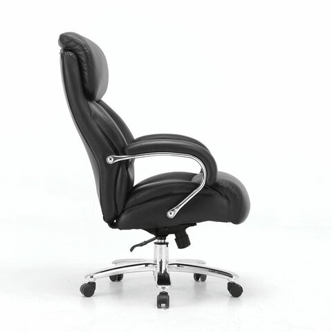 Кресло офисное Brabix Premium Pride HD-100 (натуральная кожа, черное) 531940 в Петрозаводске - изображение 1