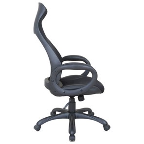 Офисное кресло Brabix Premium Genesis EX-517 (пластик черный, ткань/экокожа/сетка черная) в Петрозаводске - предосмотр 1