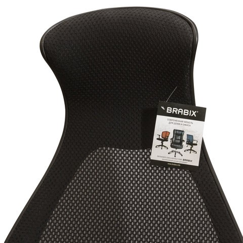 Офисное кресло Brabix Premium Genesis EX-517 (пластик черный, ткань/экокожа/сетка черная) в Петрозаводске - изображение 8