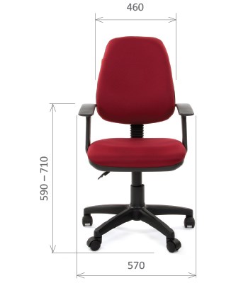 Офисное кресло CHAIRMAN 661 Ткань стандарт 15-11 красная в Петрозаводске - изображение 1