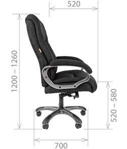 Компьютерное кресло CHAIRMAN 410 Акриловая ткань SX Серый в Петрозаводске - предосмотр 2