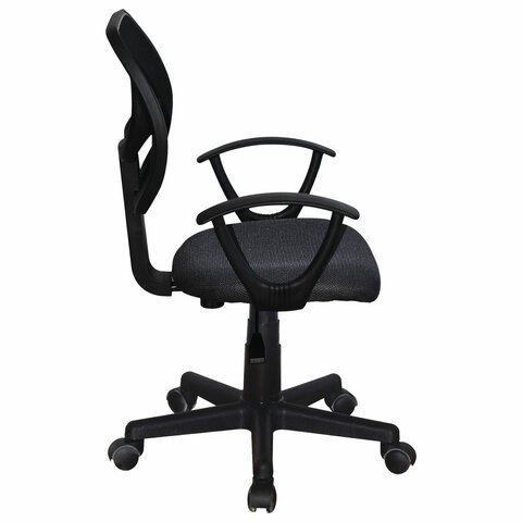 Кресло компьютерное Brabix Flip MG-305 (ткань TW, серое/черное) 531951 в Петрозаводске - изображение 1