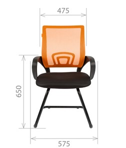 Кресло компьютерное CHAIRMAN 696V, цвет оранжевый в Петрозаводске - предосмотр 1