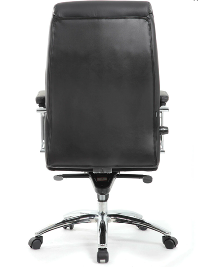 Кресло компьютерное Brabix Premium Phaeton EX-502 (натуральная кожа, хром, черное) в Петрозаводске - изображение 3