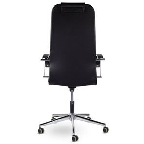 Кресло офисное Brabix Premium Pilot EX-610 CH (хром, кожзам, черное) в Петрозаводске - предосмотр 4