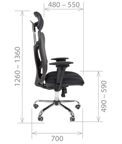 Компьютерное кресло CHAIRMAN 769, ткань TW 11, цвет черный в Петрозаводске - предосмотр 2