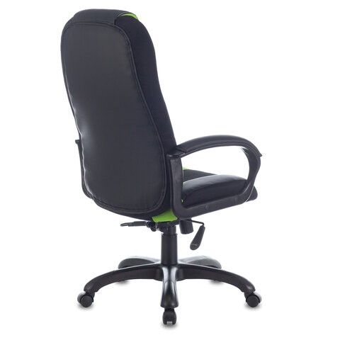 Компьютерное кресло Brabix Premium Rapid GM-102 (экокожа/ткань, черное/зеленое) в Петрозаводске - изображение 2
