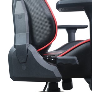 Кресло компьютерное Brabix GT Carbon GM-120 (две подушки, экокожа, черное/красное) 531931 в Петрозаводске - предосмотр 12