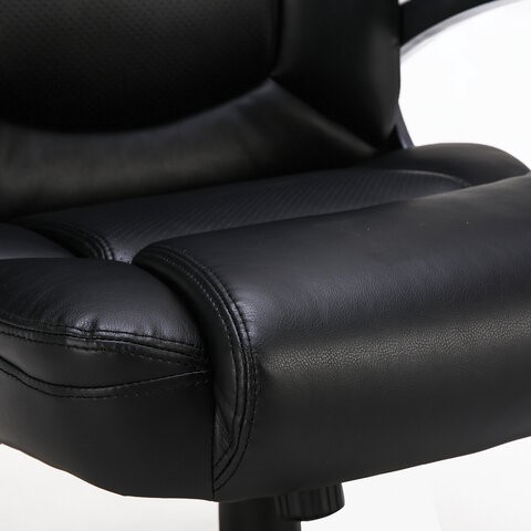 Офисное кресло Brabix Premium Favorite EX-577 (пружинный блок, рециклированная кожа, черное) 531934 в Петрозаводске - изображение 8