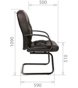 Компьютерное кресло CHAIRMAN 416V экокожа черная в Петрозаводске - предосмотр 2