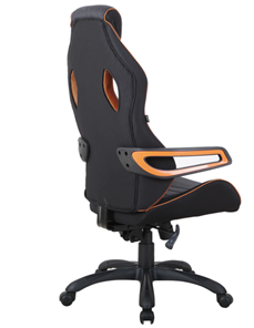 Кресло офисное Brabix Techno Pro GM-003 (ткань, черное/серое, вставки оранжевые) в Петрозаводске - предосмотр 3