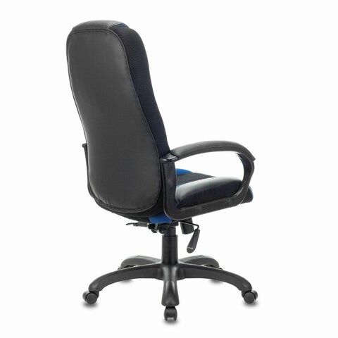 Компьютерное кресло Brabix Premium Rapid GM-102 (экокожа/ткань, черное/синее) в Петрозаводске - изображение 2