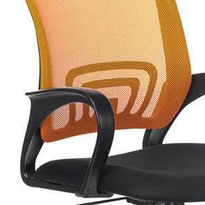 Компьютерное кресло Brabix Fly MG-396 (с подлокотниками, сетка, оранжевое/черное) в Петрозаводске - предосмотр 4