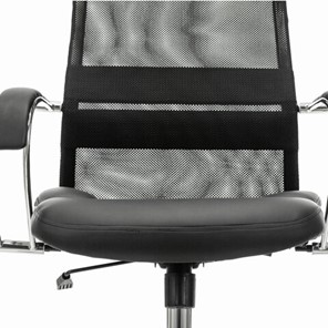 Компьютерное кресло Brabix Premium Stalker EX-608 CH (хром, ткань-сетка/кожзам, черное) в Петрозаводске - предосмотр 7
