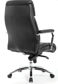 Кресло компьютерное Brabix Premium Phaeton EX-502 (натуральная кожа, хром, черное) в Петрозаводске - предосмотр 2